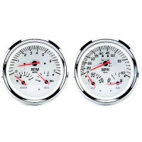 Sierra 21000P White Series Multi-Function Gauge Kit, Mercury / Yamaha - 21000P - 11-21000Pf1