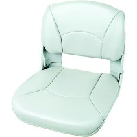All-Weather White Seat With White Cushion - 45616 - 107-45616F1