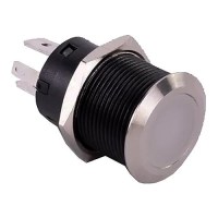 Sierra Av10130B Push-Button Switch, Off/On, Blue Center Led, 20A - Av10130B - 11-Av10130Bf1