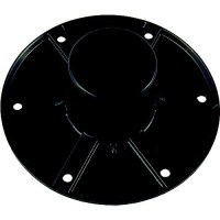 Round Flush Mount Base Only, Black - 013-1112B - 112-0131112Bf1
