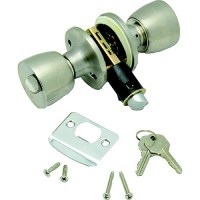 Ap Products 013220Ss Knob Entrance Lock Set, Stainless Steel - 013-220-Ss - 112-013220Ssf1