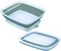 Prepworks Large Collapsible Dish Rack With Drain Board 16 
