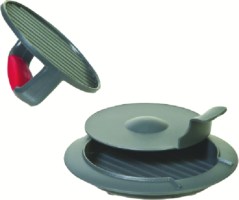 Prepworks Perfect Burger Press (3 Piece Set Includes Comfort Grip Press, Dimple Insert And Non-Skid Base) - Hpm-10 - 723-Hpm10F1