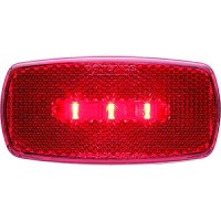 Optronics Surface Mount Led Marker/ Clearance Light W/Reflex, Black Base, Amber Lens - Mcl32Abbp - 158-Mcl32Abbpf1