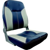 Springfield Marine 1040513 Sport Folding Seat, Blue/Gray - 1040513 - 169-1040513F1
