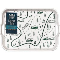 Camco Xxx Melamine Tray, Green Rv Map Design - 53488 - 17-53488F1