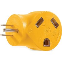 Camco 90° Electrical Adapter, 15A Male, 30A Female - 55325 - 17-55325F1