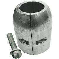 Clamp Shaft Aluminum Anode With Slotted Screw, 1-3/8