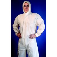 Buffalo Sms Disposable Coverall With Hood, Lg - 68525 - 199-68525F1