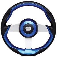 Uflex Grimanibls Grimani Steering Wheel, Blue W/Silver Spokes - Grimani Bl/S - 216-Grimaniblsf1