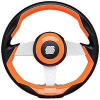 Uflex Grimanios Grimani Steering Wheel, Orange W/Silver Spokes - Grimani O/S - 216-Grimaniosf1
