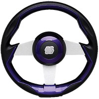 Uflex Grimanipls Grimani Steering Wheel, Purple W/Silver Spokes - Grimani Pl/S - 216-Grimaniplsf1