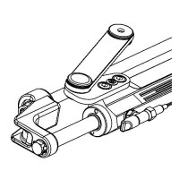Uflex Uc128Svs1 Silversteer™ Front Mount Hydraulic Steering Cylinder W/Straight Arm, 7.3Cu.In. - Uc128-Svs 1 - 216-Uc128Svs1 Superseded By: 216-Uc128Tssvs1F1