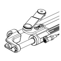 Uflex Uc128Svs2 Silversteer™ Front Mount Hydraulic Steering Cylinder W/Offset Arm, 7.3Cu.In. - Uc128-Svs 2 - 216-Uc128Svs2 Superseded By: 216-Uc128Tssvs2F1