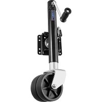 Fulton Xpd15L0126 1,500 Lb Max Load Heavy Duty Dual Wheel Bolt On Swivel Jack, Glossy Black - Xpd15L0126 - 220-Xpd15L0126F1