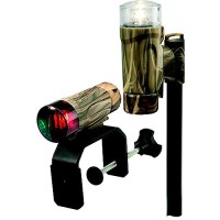 Attwood 141917 C-Clamp Mount Portable Led Nav Light Kit W/Threaded Pole, Real Tree® Max-4 Camo - 23-141917 - 23-141917F1
