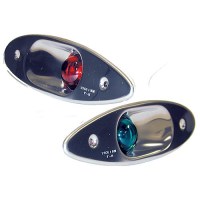 T-H Marine Shark Eye Nav Lights 1Nm (Pair) - Sel1Dp - 232-Sel1Dpf1
