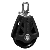 Lewmar 50Mm Synchro Block, Single Black, 1/4