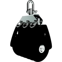 Lewmar 50Mm Synchro Block, Synchro Block, Triple Black, 1/4