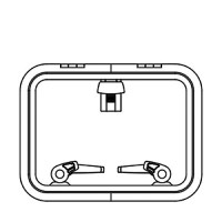 Lewmar 39930030 Low Profile Size 30 Rectangular Self Supporting Hatch - 39930030 - 239-39930030F1