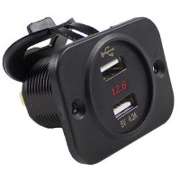 Battery Doctor Dual Usb Port W/5-30V Dc Voltage Meter - 20602 - 240-20602F1