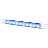 Hella 980881402 Led Courtesy Led Surface Mount Strip Lamp, Blue, 12 Vdc - 980881402 - 265-980881402F1