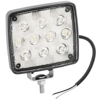 Wesbar White Led Exterior Work Lamp, 10 Diode, Round, Bracket Mt. - 54209-002 - 274-54209002F1