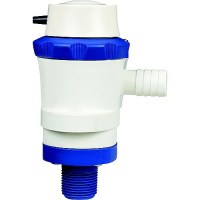 Shurflo 357-106-10 Anti-Airlock 12V 1100 Gph White & Blue Piranha Ballast Pump - 35710610 - 275-35710610F1