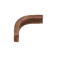 Whitecap 60823 Teak Track Bulkhead Molding, Outside Corner - 60823 - 299-60823F1