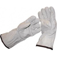 Long Cuff Leather Safety Gloves - Ds-009 - 315-Ds009F1