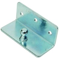 Zinc Plated Gas Lift Hardware, Angled Mounting Bracket W/Ball Stud - 1884 - 32-1884F1