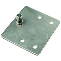 Stainless Gas Lift Hardware, Flat Mounting Brackt W/Ball Stud, Pair - 1886 - 32-1886F1