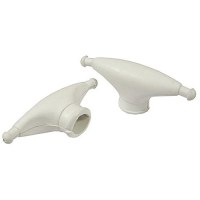 Taylor Rubber Spreader Boots - White (Sold In Pairs) - 960027 - 32-960027F1