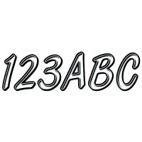 Hardline Series 400 Registration Kit, Smooth Cursive Font With Left To Right Color Gradation (Includes 4 Sets Of 3