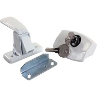 Jr Products Black Locking L-Handle, White - 11685 - 342-11685F1