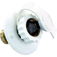 Jr Products 62135 White Plastic Rv City Water Flange - 62135 - 342-62135F1