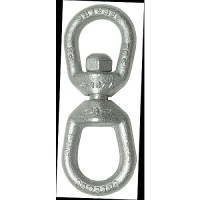 Chicago 215053 Galvanized Eye & Eye Swivel, 1/4
