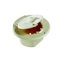 Basic Round Cable Hatch, Colonial White - B122 - 350-B122F1