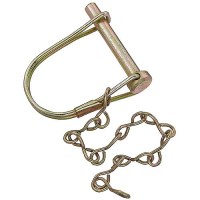 Rv Designer Coupler Safety Lock Pin W/Chain, 1/4