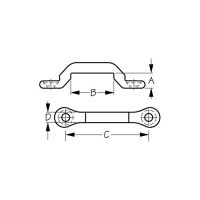 Sea-Dog 081261 Tie Down Eye Strap, Stainless - 81261 - 354-081261F1