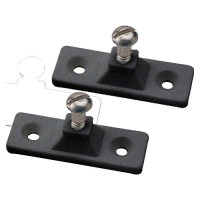 Side Mount Deck Hinge, 2-Hole, Black, Pair - 273250-1 - 354-2732501F1