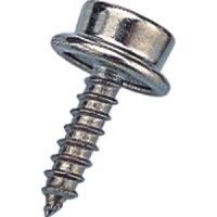 Sea-Dog 2991111 Screw Snap Stud (#8 Screw), Nickel Plated Brass, 6 Sets - 299111-1 - 354-2991111F1