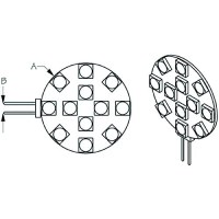 Seadog 4429421 Led G4 Base Wafer Bulb, Horizontal Pins - 442942-1 - 354-4429421F1