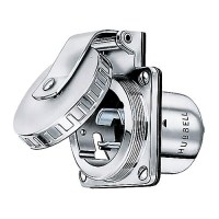 Hubbell Weatherproof 50A 125 Volt Shore Power Inlet - Hardware Included - Hbl503Ss - 36-Hbl503Ssf1