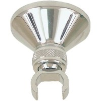 Scandvik 10650 Chrome Plated Brass Bulkhead Swivel Shower Handle Holder Fits All Showers With Elbow Shower Handles - 10650P - 390-10650Pf1