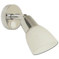 Scandvik 41365 Led Swivel Cabin And Reading Light With White Frosted Glass Shade - 41365 - 390-41365F1