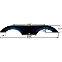 Icon 14011 Fender Skirts - Tandem Jayco Fs4011, Black - 14011 - 398-14011F1
