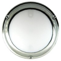 Lumitec Touch Dome, Stainless Steel Bezel, White/Blue, Dimming - 101097 - 451-101097F1