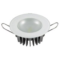 Lumitec 113190 Mirage Flush Mount Down Light W/Glass Bezel & Non-Dimming White/Blue/Red/Purple Leds - 113190 - 451-113190F1