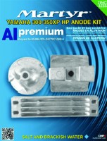 Martyr Cmy300350Xpkitz Yamaha Anode Kit, Zinc - Cmy300350Xpkitz - 194-Cmy300350Xpkitzf1